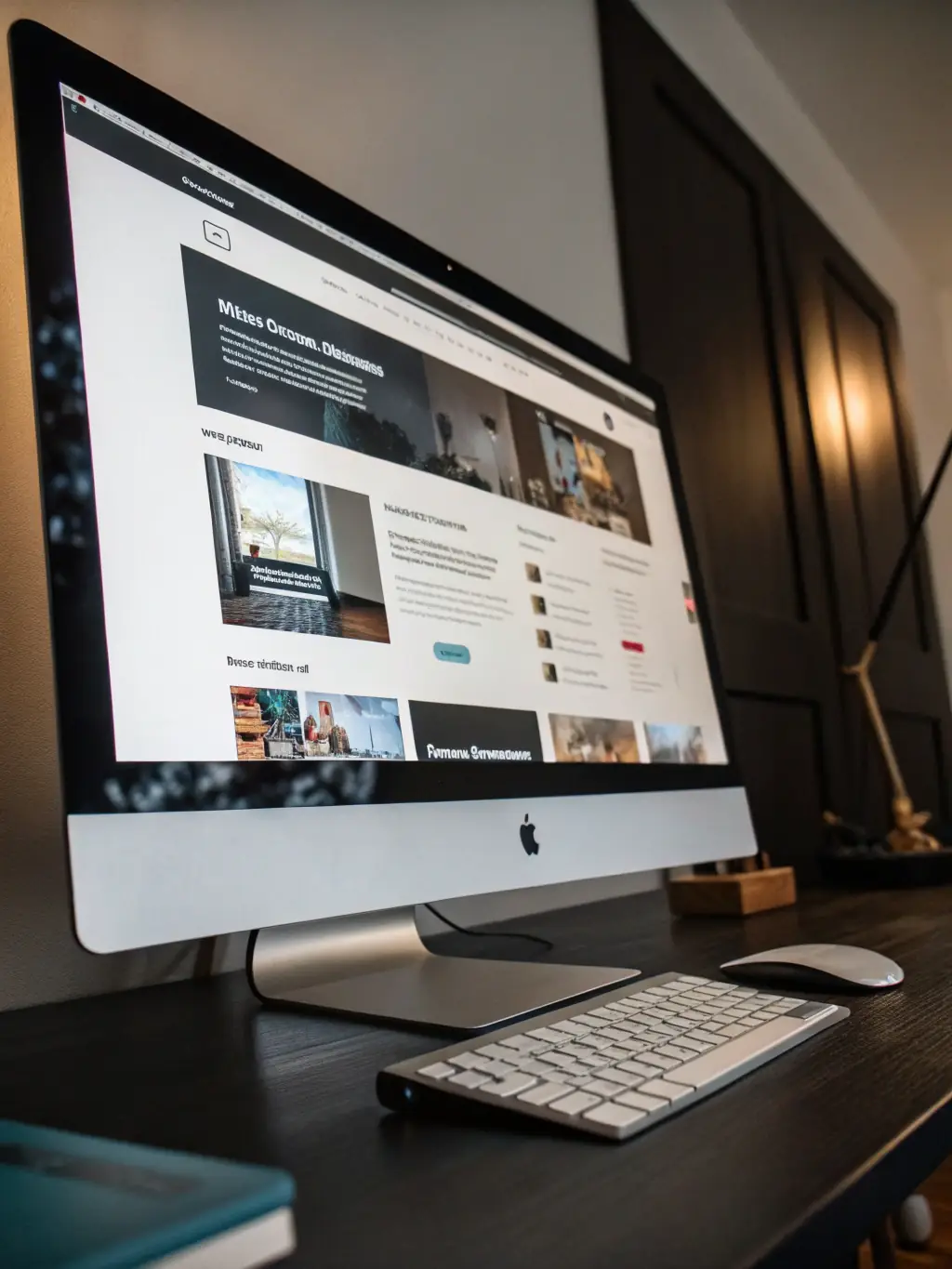 A clean, modern website design showcasing responsive web development with a focus on user experience, highlighting Novo Analytics' expertise in creating visually appealing and functional websites.